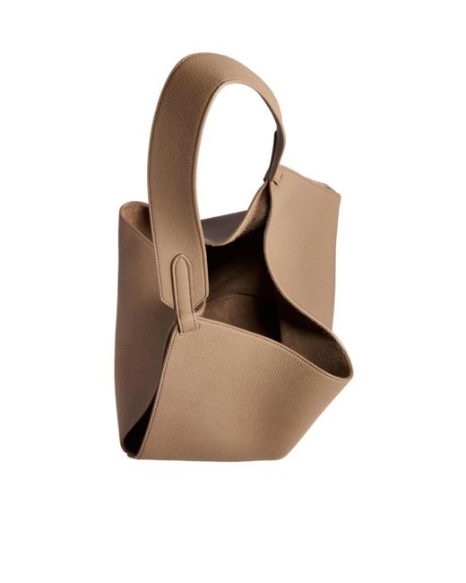 Khaite Brown Small Lotus Tote Bag
