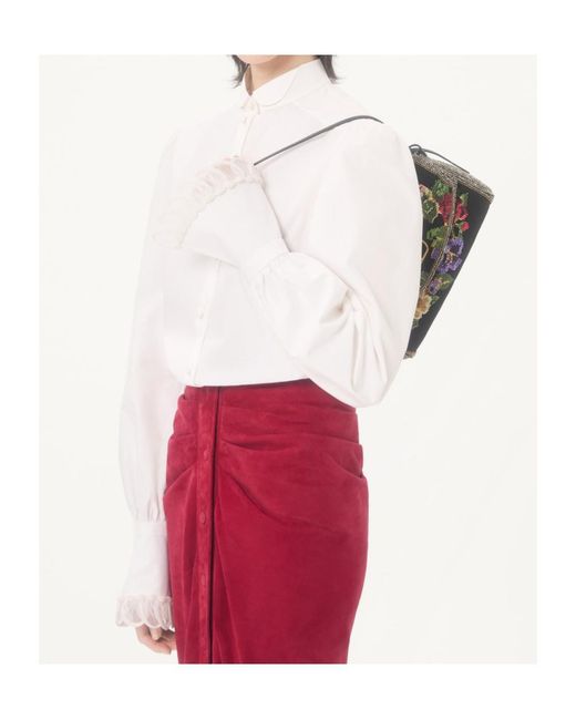 Valentino White Button-Up Long-Sleeved Shirt