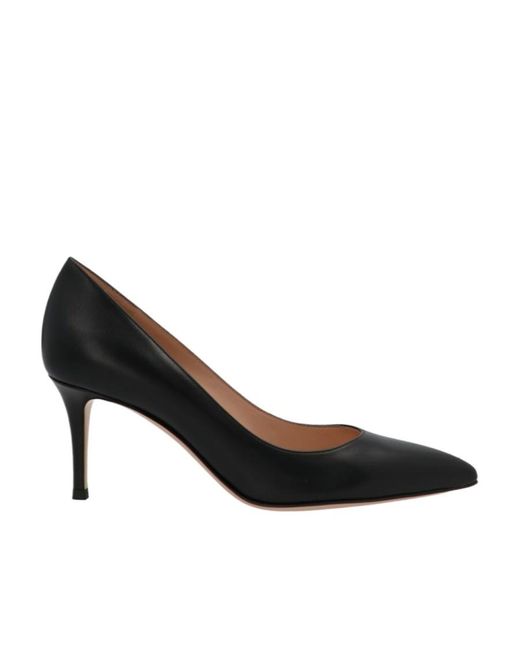 Gianvito Rossi Black Cusp High-Heeled Shoes
