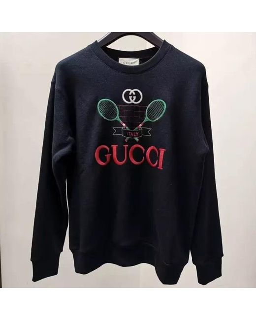 Gucci Black Tennis Oversized Sweatshirt