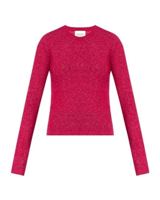 Isabel Marant Red Isabel Marant Étoile Obira Burshed-Knit Jumper