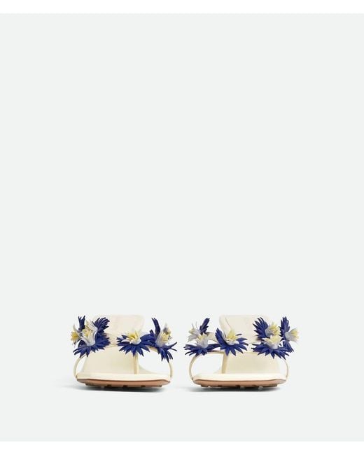 Bottega Veneta Blue Riva Thong Sandal