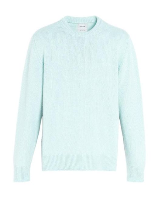 Barrie Blue Thistle-Motif Cashmere Sweater