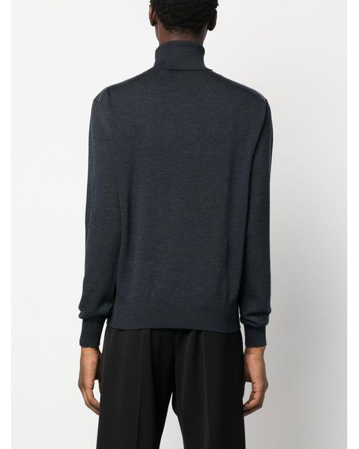 Tom Ford Blue Roll Neck Jumper for men