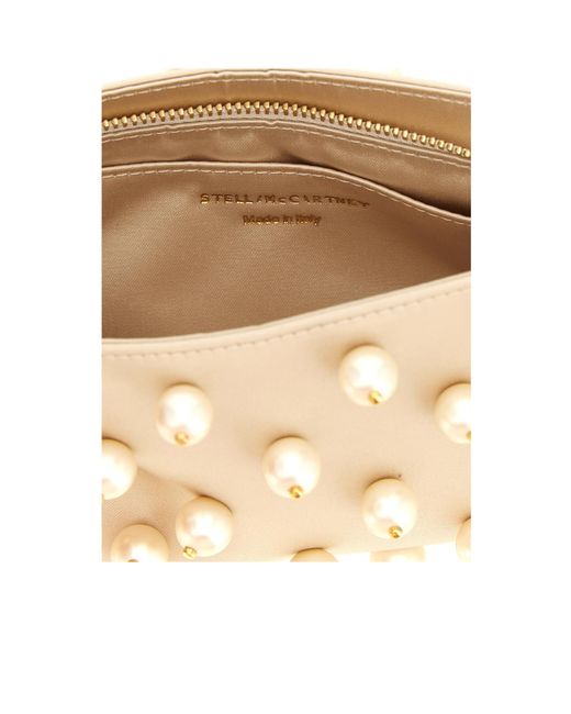Stella McCartney Natural Falabella Pearl Clutch Bag