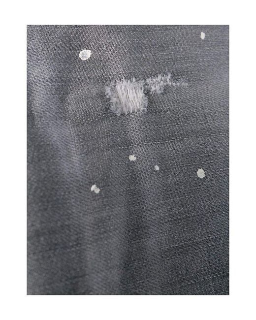 DSquared² Gray Slim-Fit Low Rise Trousers