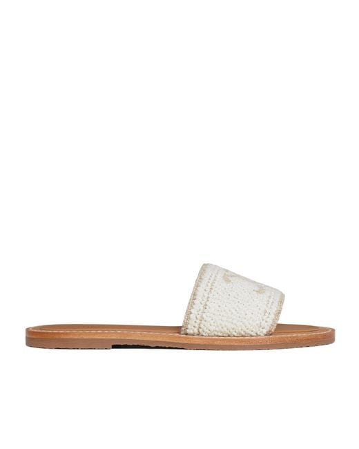 Céline White Lympia Mule