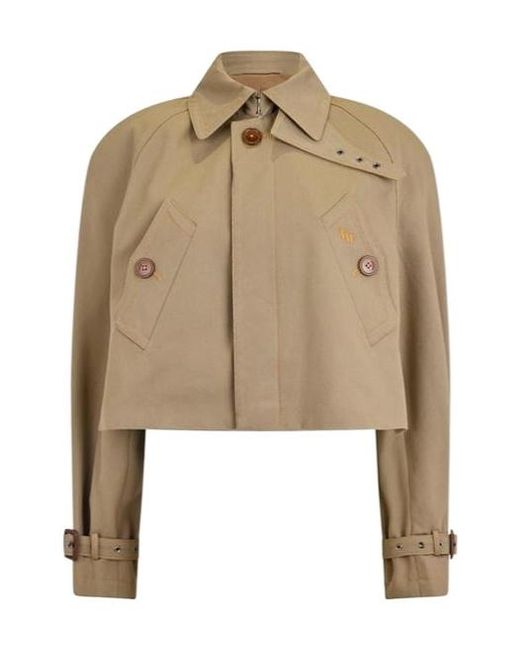 Vivienne Westwood Natural Graziano Cropped Trench Jacket