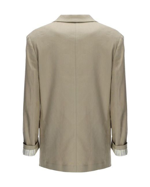 Alysi Green Single-Breasted Tailored Blazer