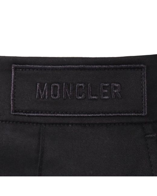 Moncler Black Low-Rise Tailored Trousers