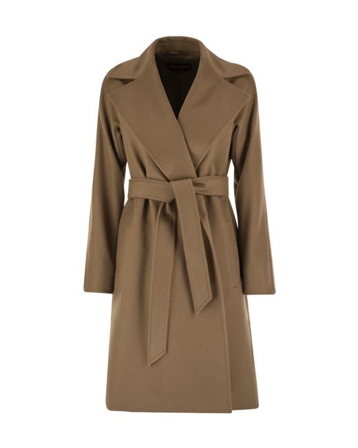 Max Mara Brown Belted Coat