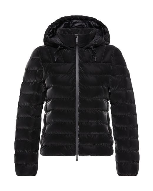 Moncler Black Logo Patch Quilted Jacket