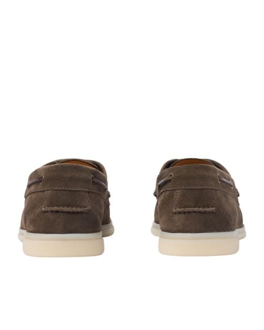 Scarosso Brown Lace-Up Sneakers for men
