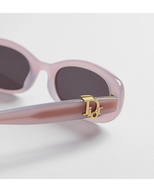 Dior White Full Frame Sunglasses