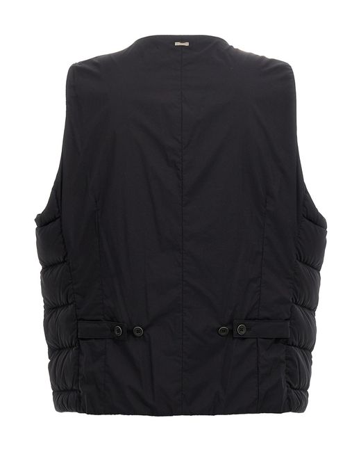 Herno Black Il Panciotto Vest for men