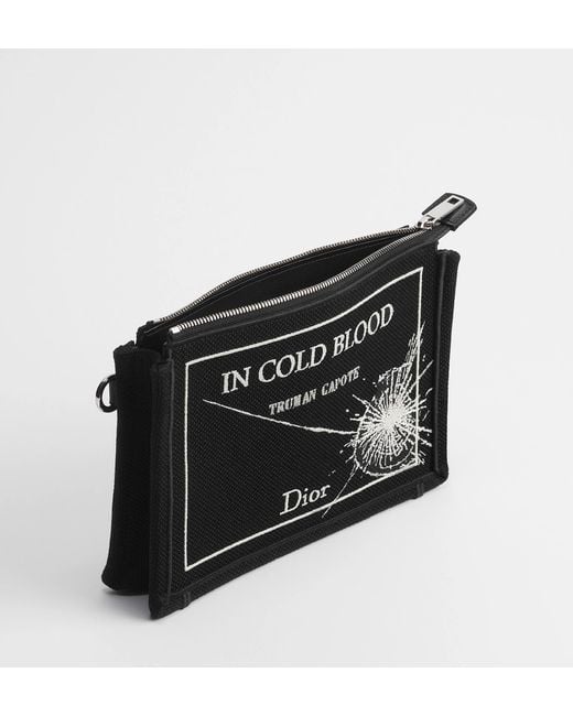 Dior Black A5 Triangle Pouch for men