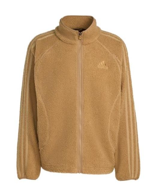 Adidas Originals Brown Fleece Teamgeist Track Jacket for men
