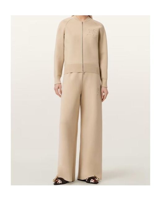 AllSaints Natural Sonny Zip Up Cardigan