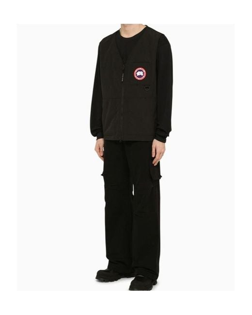 Canada Goose Black Canmore Zipped Gilet for men