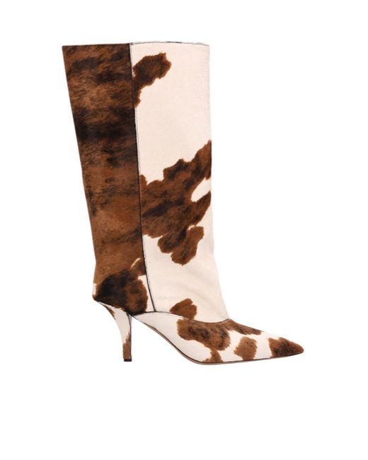 Paris Texas Brown Pointed Short Boots