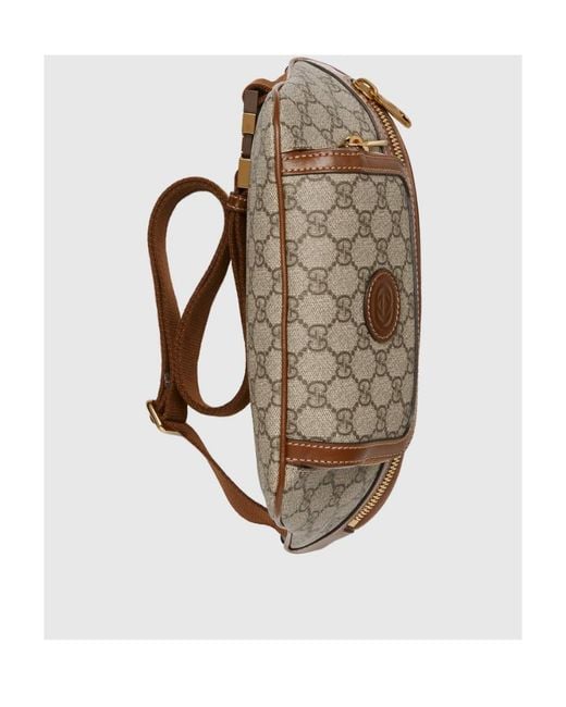 Gucci Brown Interlocking G Logo Monogram Belt Bag for men