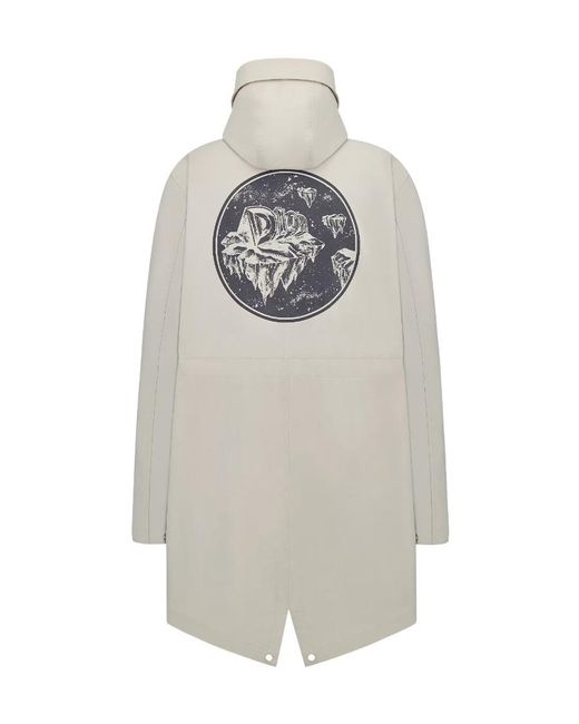 Dior White Hooded Parka for men