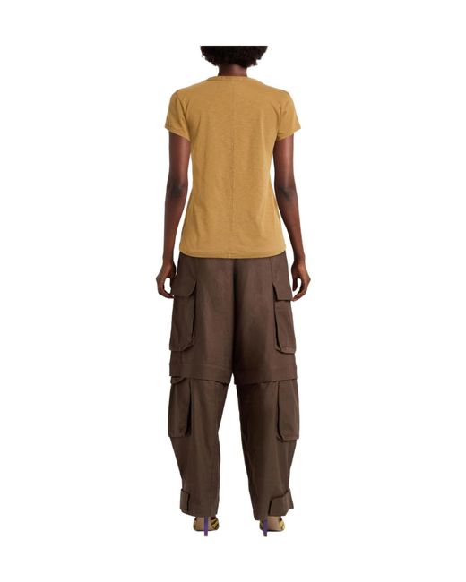 Rag & Bone Natural Solid Color T-Shirt