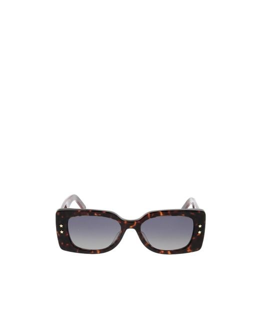 Dior White Eyewear Square Frame Sunglasses