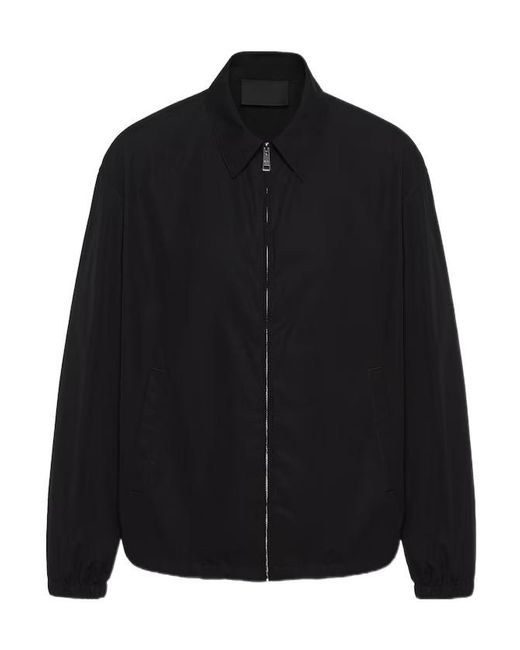 Prada Black Long-Sleeved Zipped Jacket for men