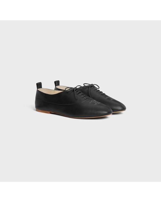 Céline Black Lise Perforated Triomphe Richelieu