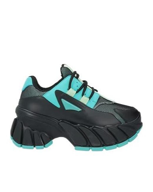 Maison Margiela Green Twotone Platform Sneakers