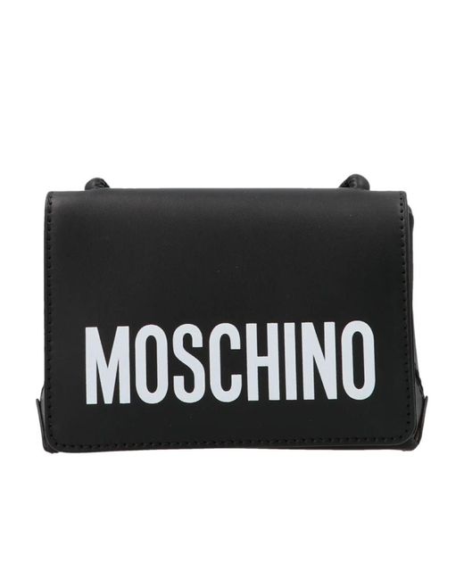 Moschino Black Logo Shoulder Bag