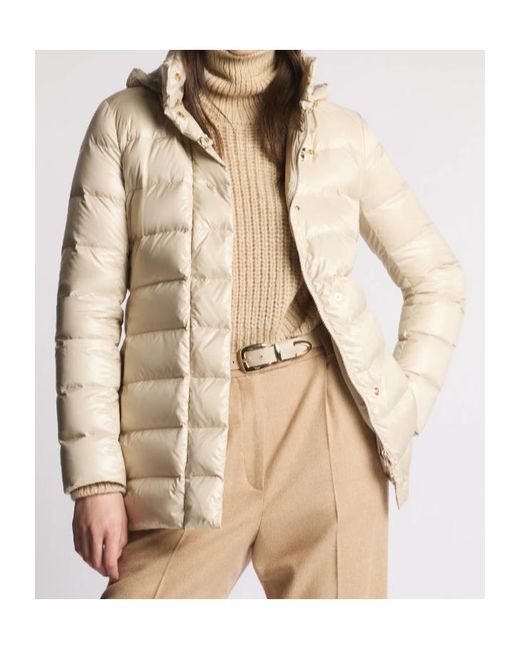 Fay Natural Hooded Down Jacket