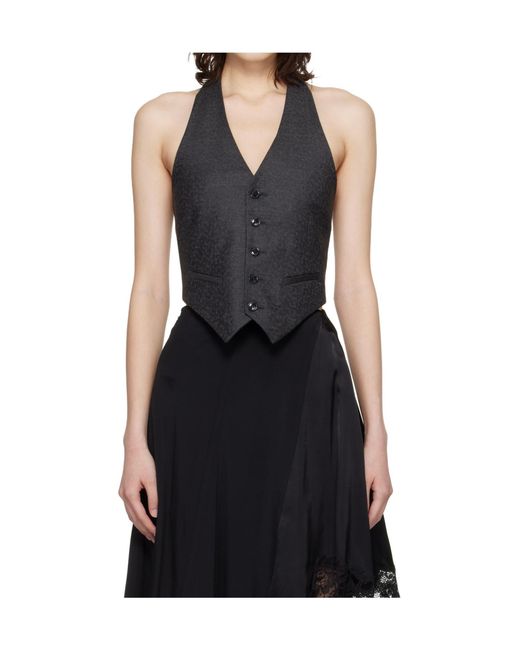 Vetements Black Backless Vest