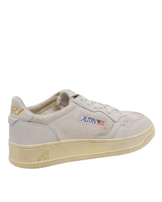 Autry Gray Medalist Low Super Vintage Sneakers