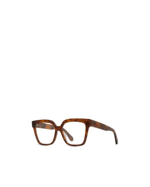 Stella McCartney White Eyewear Square Frame Glasses for men