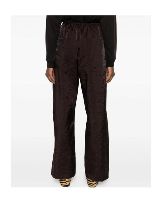 Studio Nicholson Gray Button-Front Casual Pants