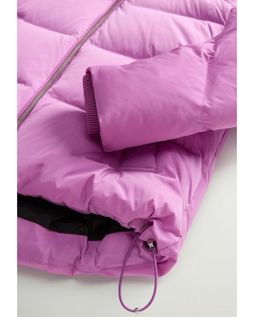 Woolrich Purple Alsea Down Jacket