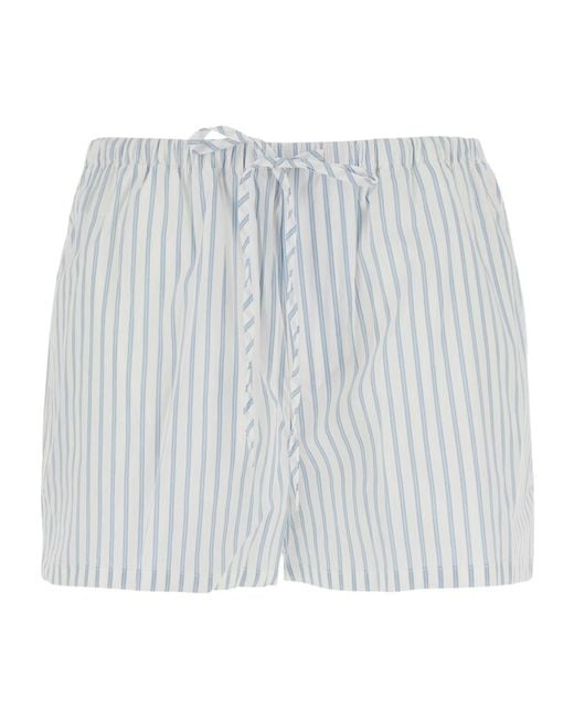 DUNST Gray Pajama Striped Mini Shorts