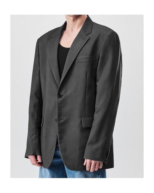 Maison Margiela Black Lapel Suit Jacket for men