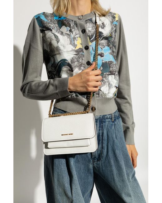 MICHAEL Michael Kors White Claire Shoulder Bag