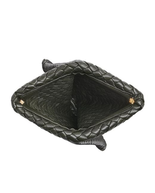 Bottega Veneta Gray Intrecciato Leather Clutch