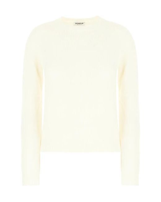 Dondup White Wool Sweater