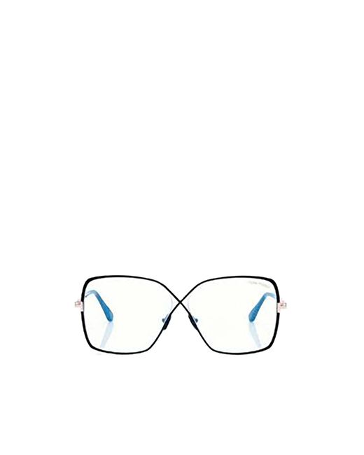 Tom Ford Metallic Eyewear Square Frame Glasses