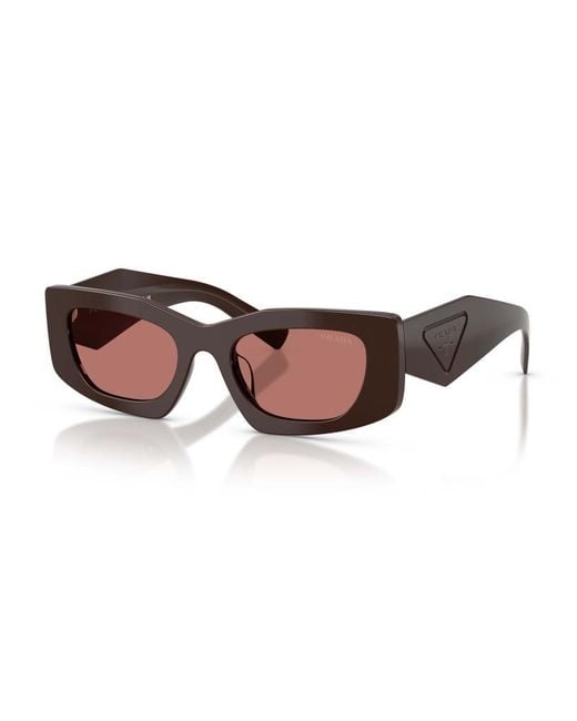 Prada Multicolor Eyewear Triangular Logo Butterfly Frame Sunglasses