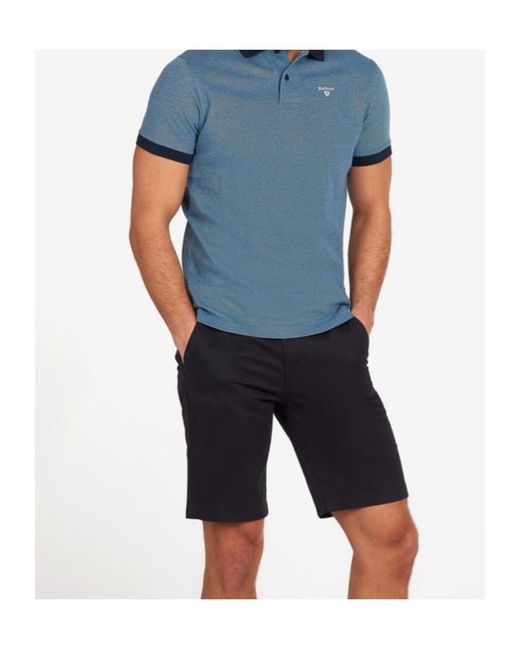 Barbour Blue Sports Polo Shirt for men