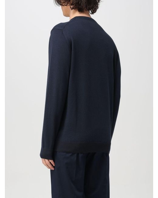 Barbour Blue Logo-Embroidered Sweater for men