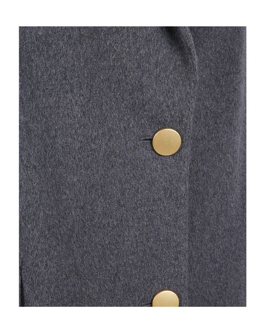 Tagliatore Gray Single Breasted Coat