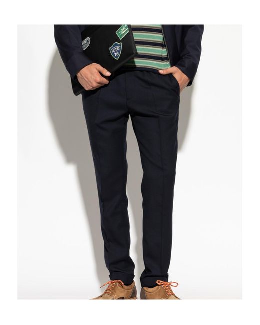 Paul Smith Blue Drawstring Casual Pants for men