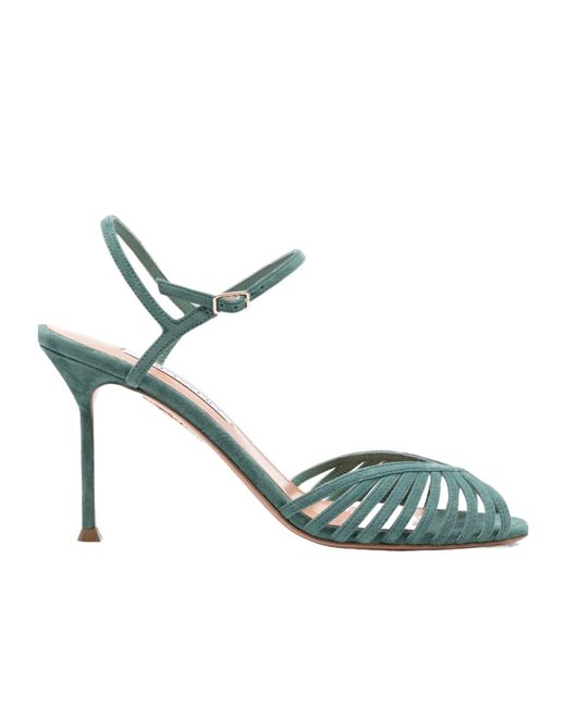 Aquazzura Green Heeled Sandals